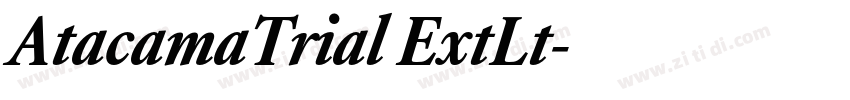 AtacamaTrial ExtLt字体转换 AtacamaTrial ExtLt字体转换
